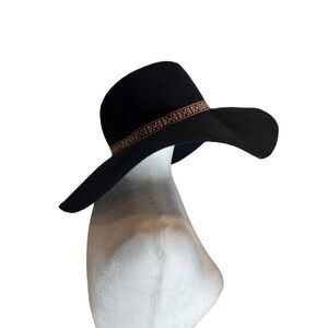 American Eagle Outfitters 100% Wool Floppy Hat Navy NWT